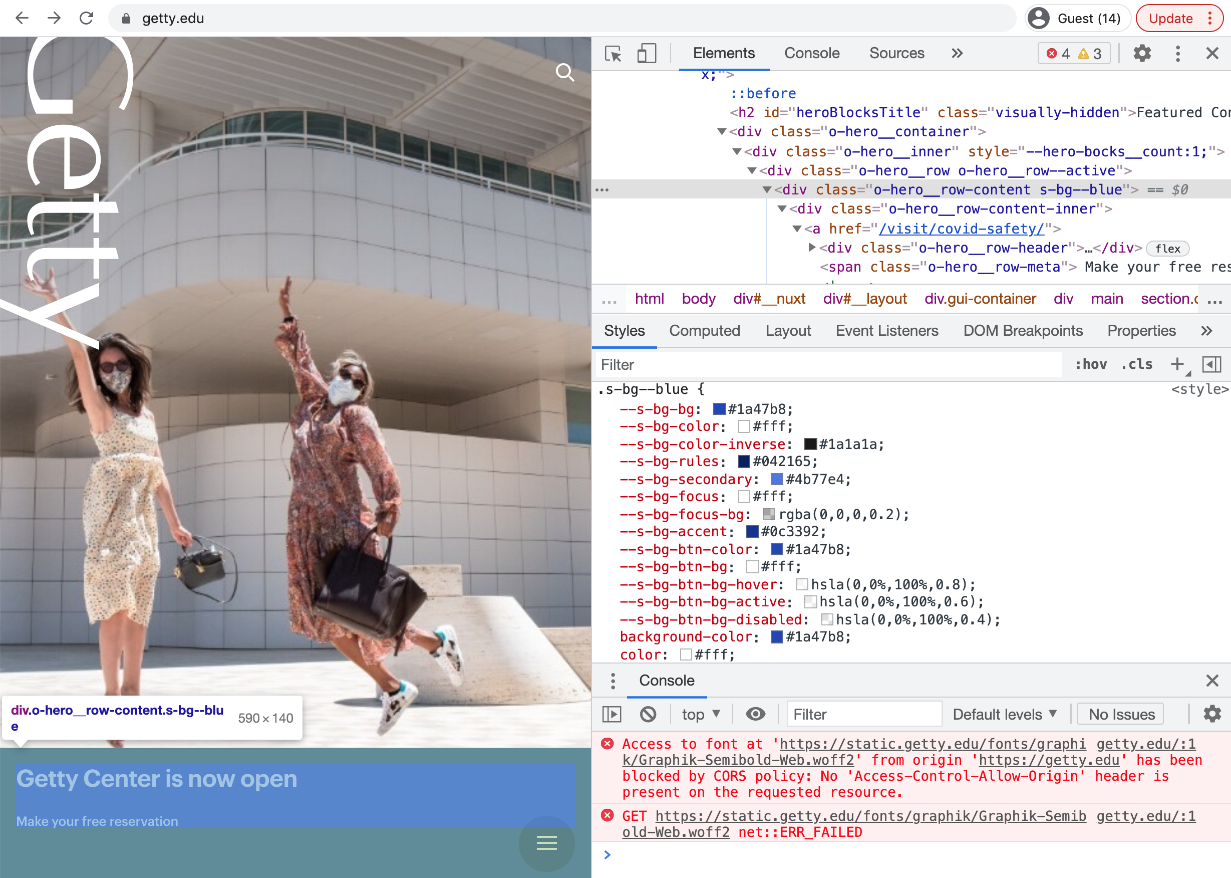 how to check elements > styles