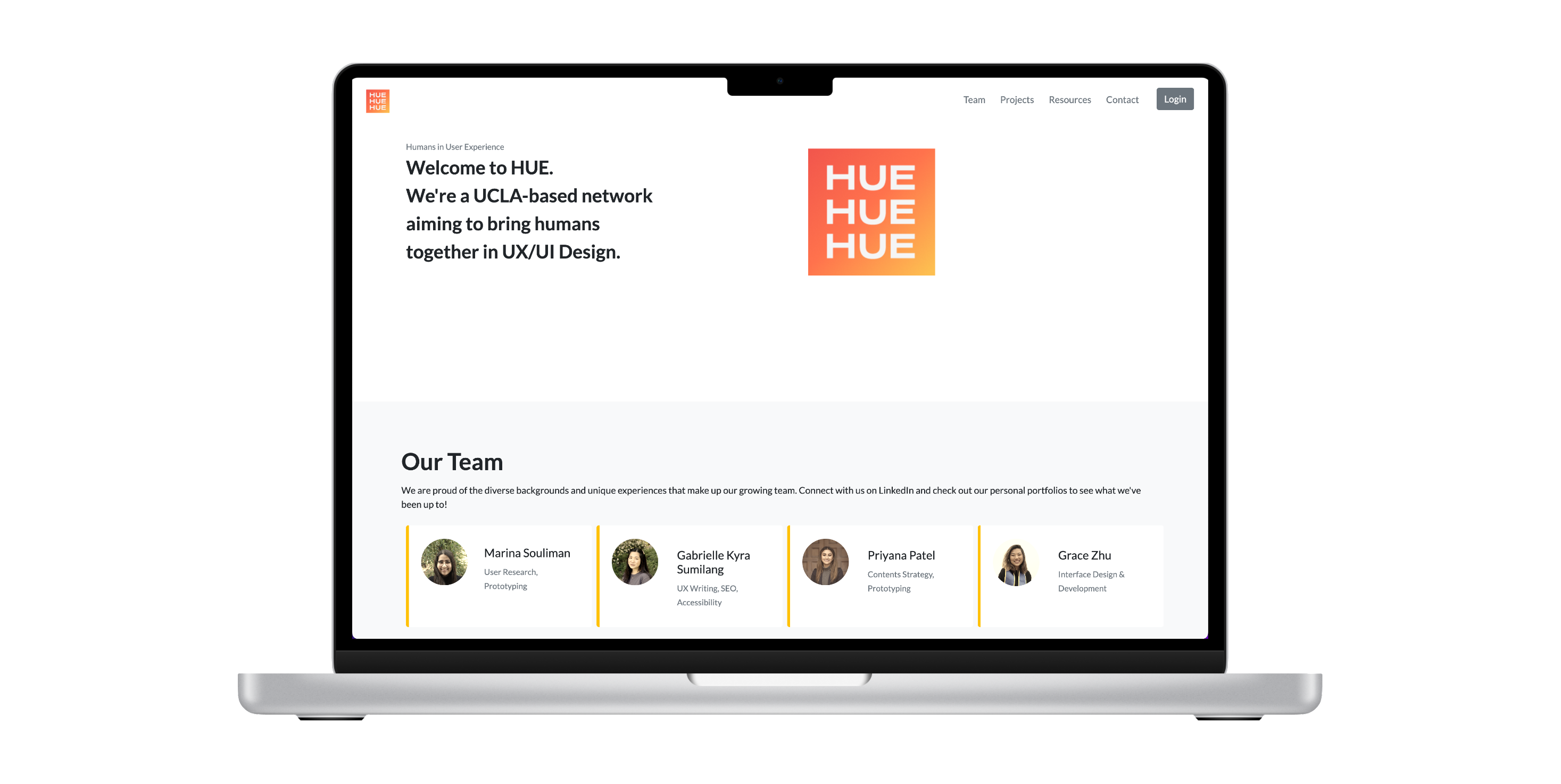 HUE website screenshot